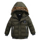 Odziezet Blouson Manteau Fourrure Chaud Enfant Garçon Bébé Ski Vêtement Doudoune à Capuche Veste à Manches Longues Chaud 1-5 Ans