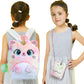 Balakaka 2Pcs Sac à Dos pour Enfants de 3 à 8 Ans, Peluche Licorne Cat Sac a Dos Peluche Sac a Dos Kawaii Filles Cadeaux, Animé Mignon Sacs d'école pour la Maternelle