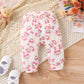 Ensemble haut et pantalon pour bébé fille, motif animal, doux, 2 pièces Rose  - PatPat