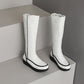 Bottes de neige chaudes au genou pour femmes