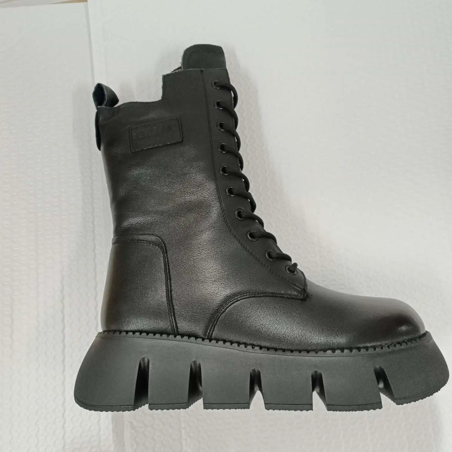 Koznoy-Bottes de rinçage en cuir de vache véritable pour femme