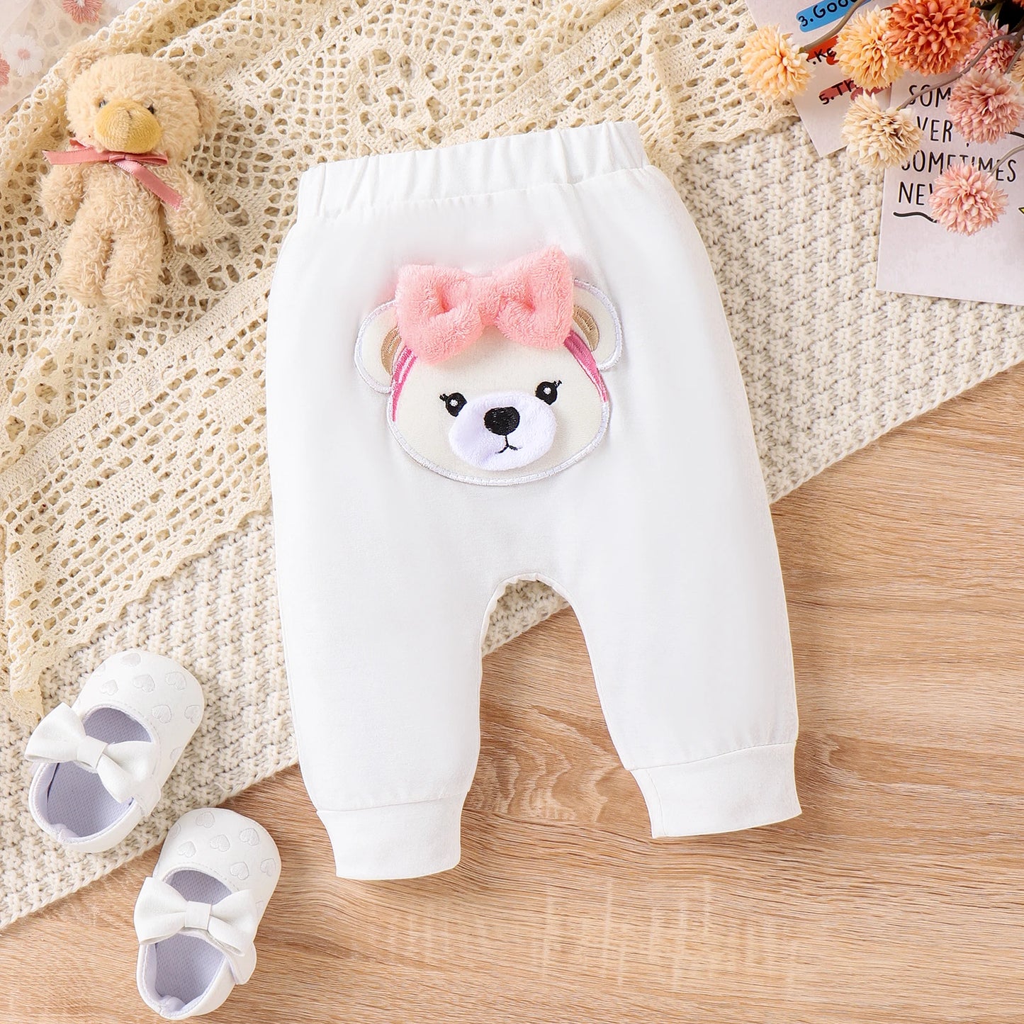 Ensemble haut et pantalon pour bébé fille, motif animal, doux, 2 pièces PatPat