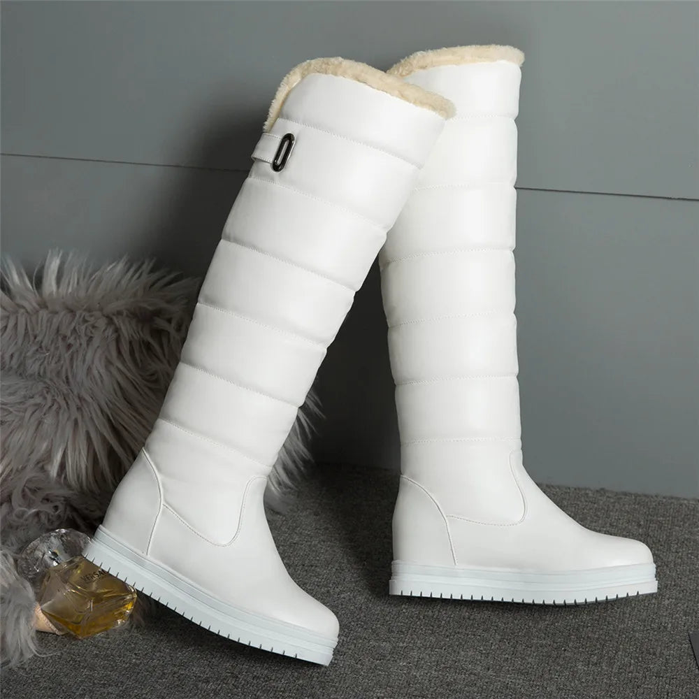 Hiver chaud rose blanc neige bottes femmes et filles