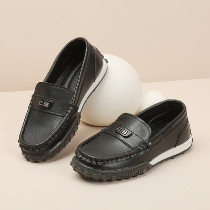 Mocassins en cuir à enfiler pour enfants