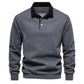 Polo à col pour hommes, gris