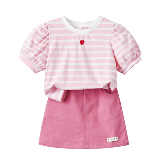 Ensemble de vêtements d'été pour petites filles, 2 pièces