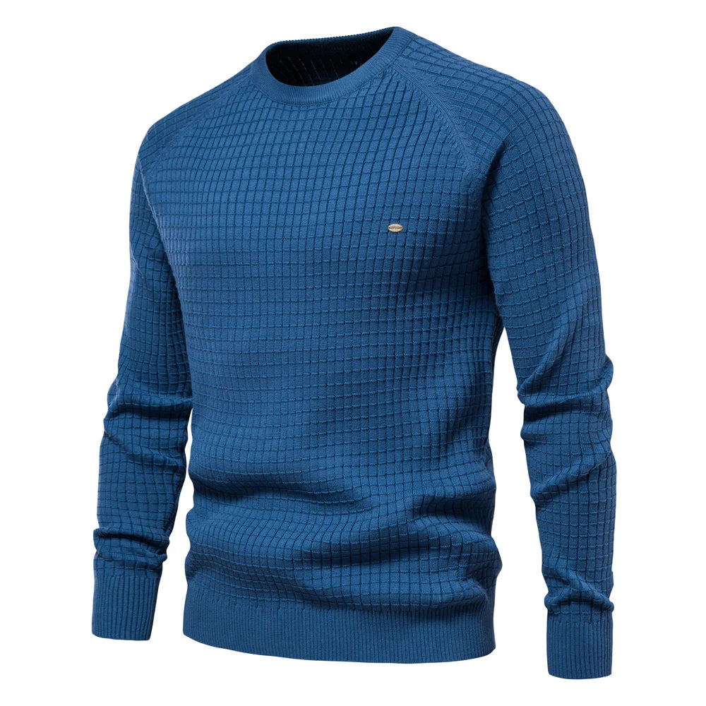 AIOPESON 100% coton hommes Pulls Soild Couleur O-neck Haute Qualité