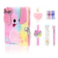 Journal Intime Fille, carnet Privé secret avec Clé Et Cadenas, avec Sac à Main, Stylo Multicolore, Ruban Adhésif Décoratif, Marque-Page, Porte-Clés, Cadeau parfait pour les enfants