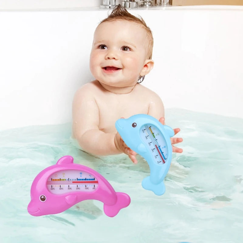 DolDave Shape-Jouet de bain flottant pour bébé, Thermomètre de bain Rose