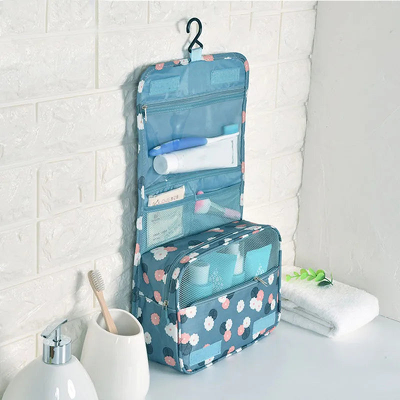 AiQInu Sac Organisateur De Maquillage De Voyage En Nylon Femmes