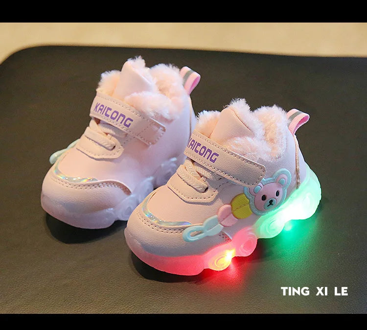 Baskets lumineuses pour fille Mode LED 16-25