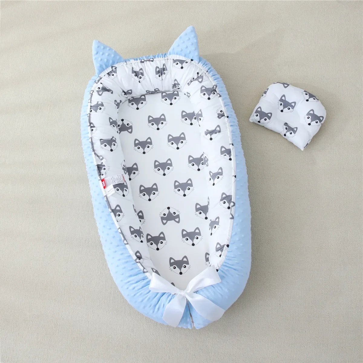 Nid de Bébé Lavable en Coton, Couette Portable pour Nouveau-Né, Lit de Voyage Pliable pour Pépinière ,Cadeaux