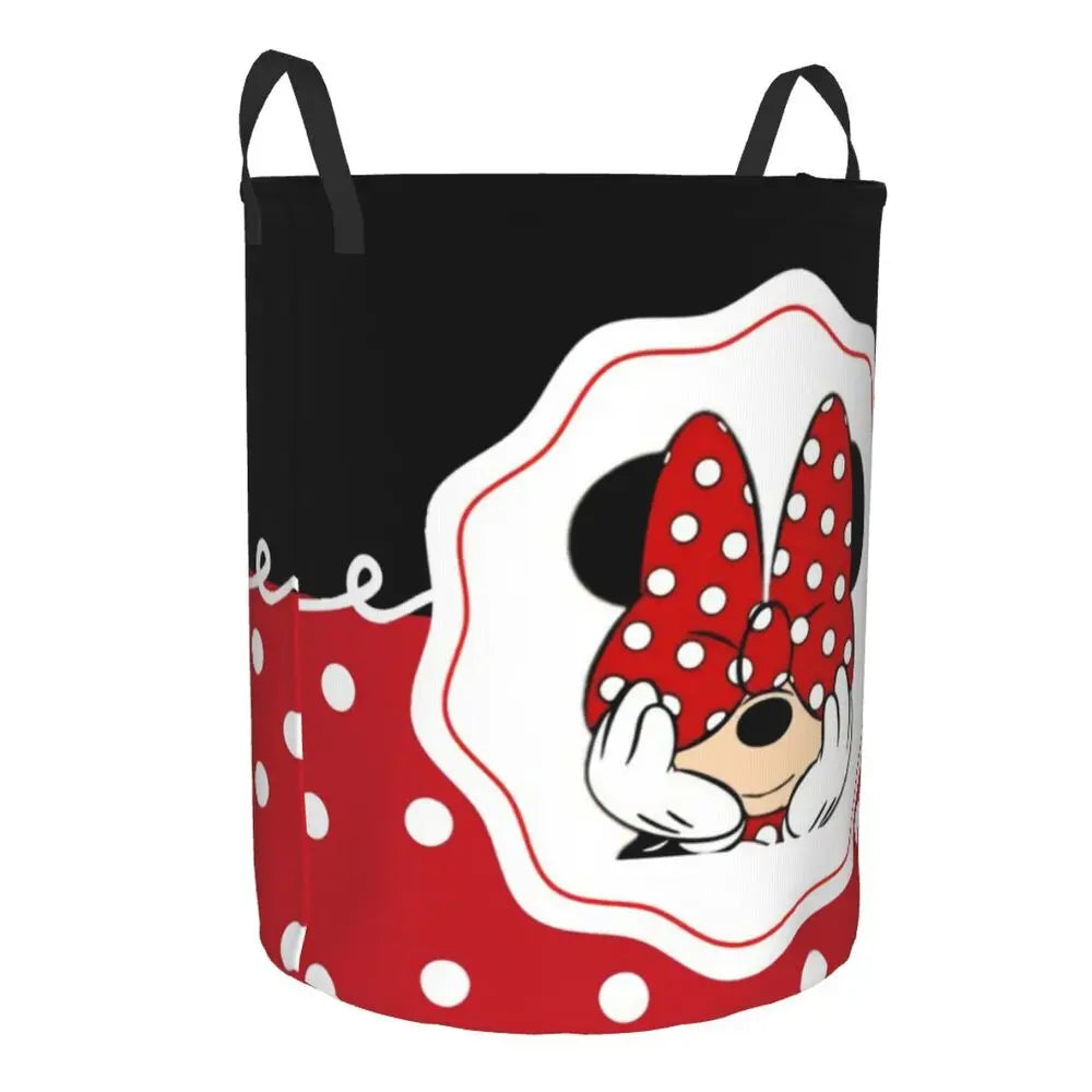 Panier à linge  Minnie Mouse Anime pour jouets de chambre d’enfant Organisateur Bacs de rangement pas cher