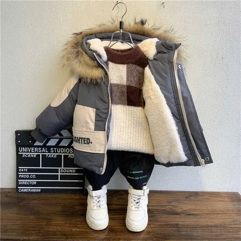 Manteau d’hiver pour garçons 1-8 ans