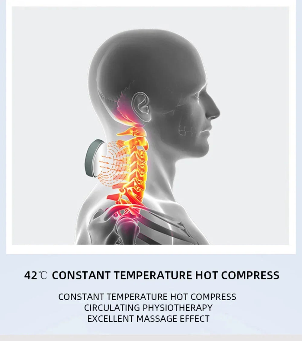 Appareil de massage intelligent du cou et du dos, massage du cou initié, vibrateur de vertèbre cervicale