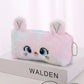 Étui à crayons en peluche kawaii Boîte à stylos mignonne Grande capacité pour les filles Sac de rangement Fournitures de bureau scolaires