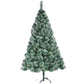 ARBRE DE NOËL, PVC Matériau aiguille de pin, vert avec de la neige, Décoration de Noël
