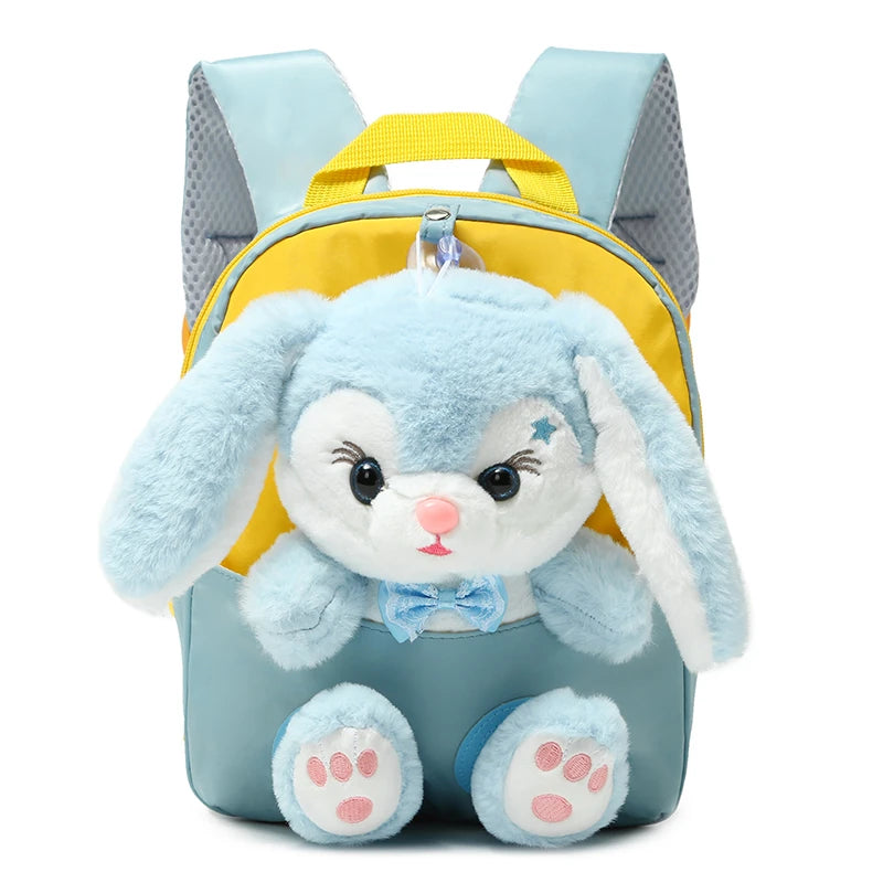 Fanelod Cartable préscolaire,Sac à Dos Scolaire pour Filles | Cartable Ours en Peluche, Jouets Mignons pour Filles Garçons, Sac à Dos pour Voyage, Pique-Nique, Garderie, Crèche
