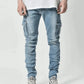 Jean Cargo artificiel astique en Denim pour Homme