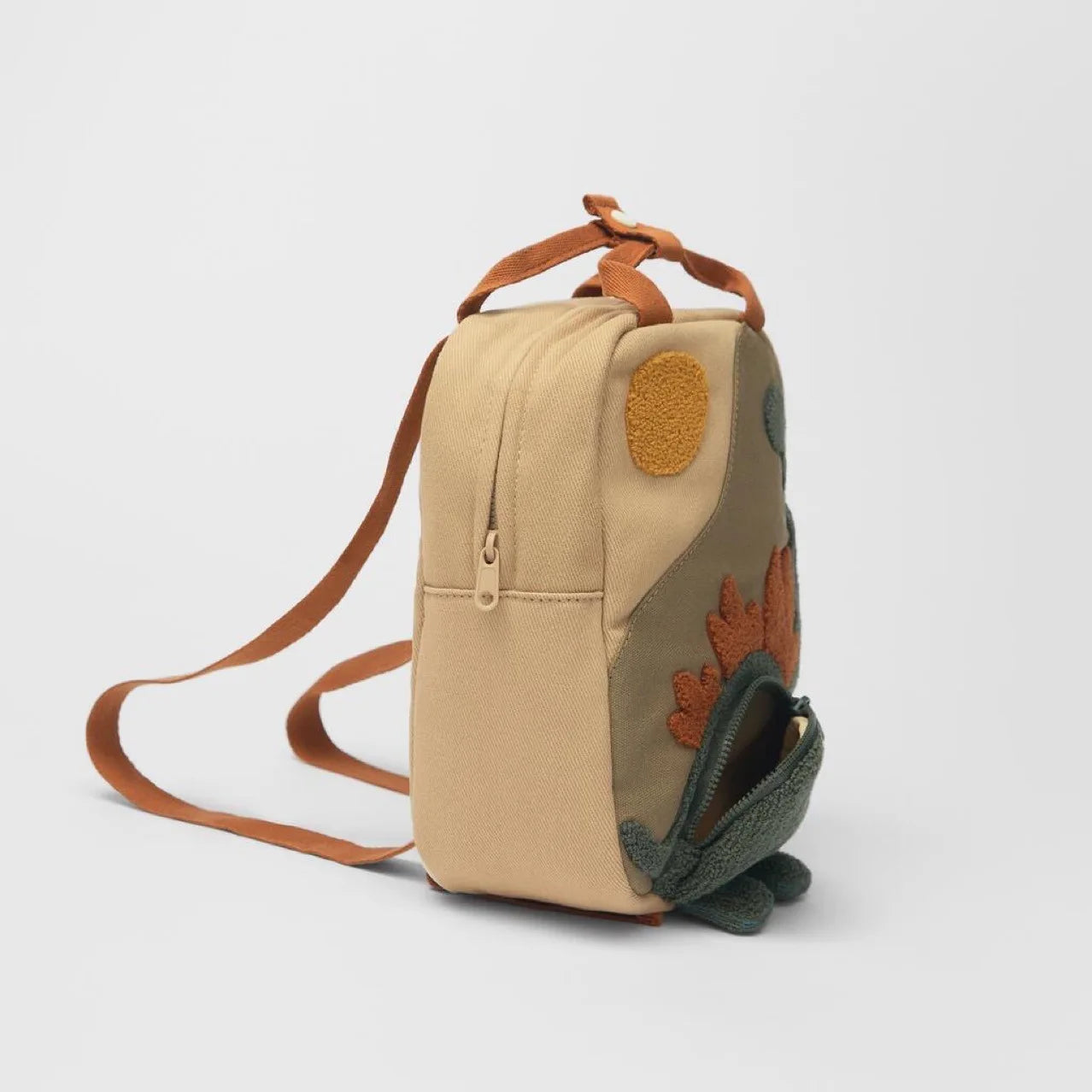 Sac à Dos en Toile à Motif de Dinosaure de Dessin Animé pour Garçon et Fille, Cartable Personnalisé avec Nom Brodé 3-6 ans