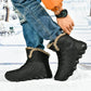 Nouveau Hiver Hommes Bottes  Chaud Hommes Chaussures Imperméable Antidérapant En Peluche