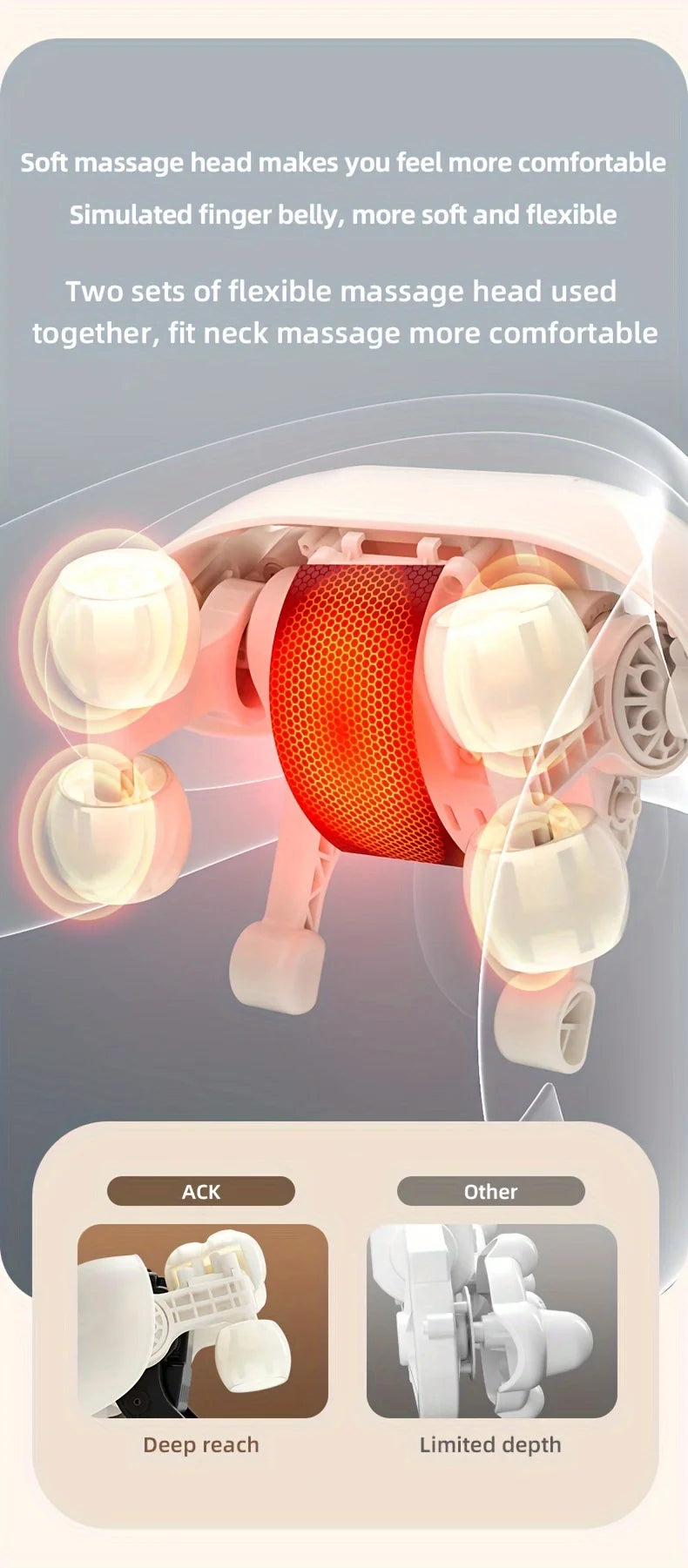 Ohio eur électrique sans fil pour le cou et le dos, oreiller de massage par pétrissage initié, relaxation des muscles cervicaux du dos