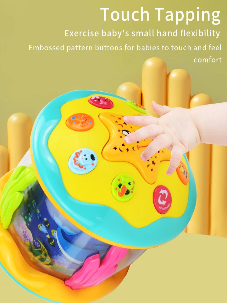 Jouets pour bébés 6 à 12 mois musical, Ocean Projecteur rotatif Cadeaux pour bébés pour les tout-petits Enfants