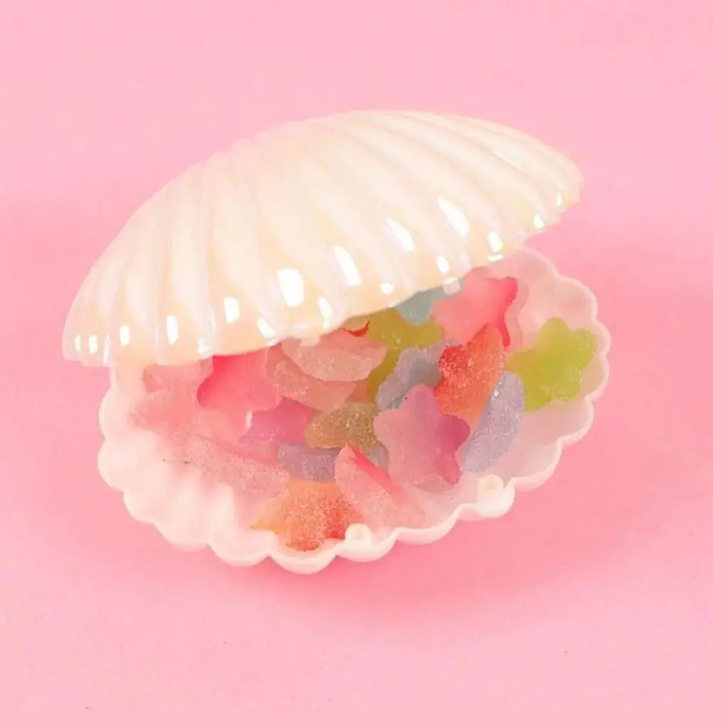 10 piéces Coquille Bonbons Boîtes Mignon En Plastique Cadeau Emballage Sacs Maquillage Bijoux Boîtes De Rangement