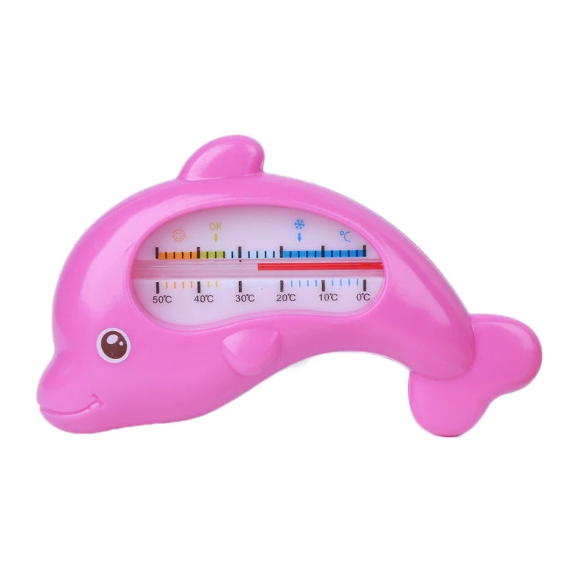 DolDave Shape-Jouet de bain flottant pour bébé, Thermomètre de bain Rose