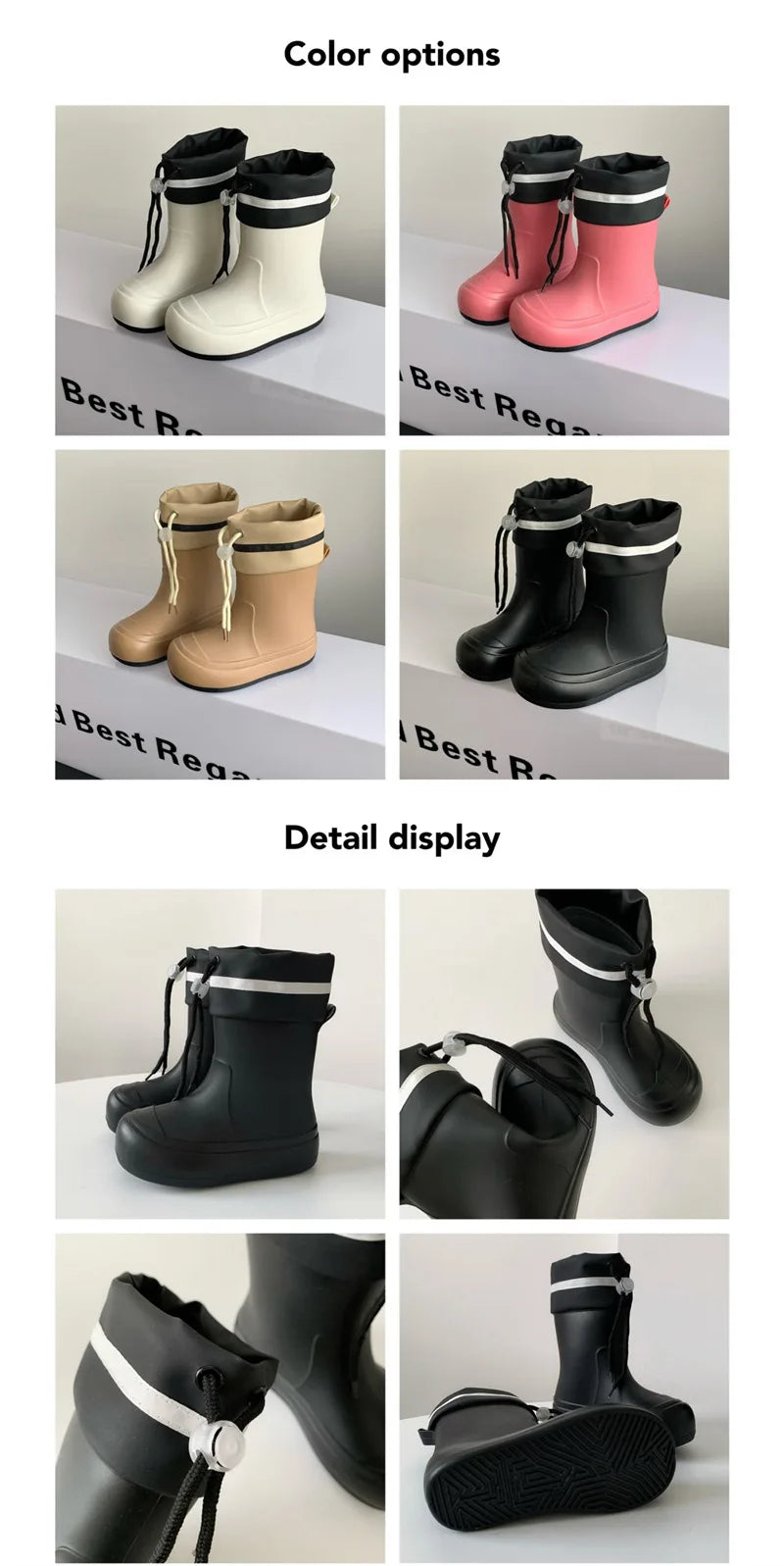 Bottes de Pluie Unisexes pour Enfants