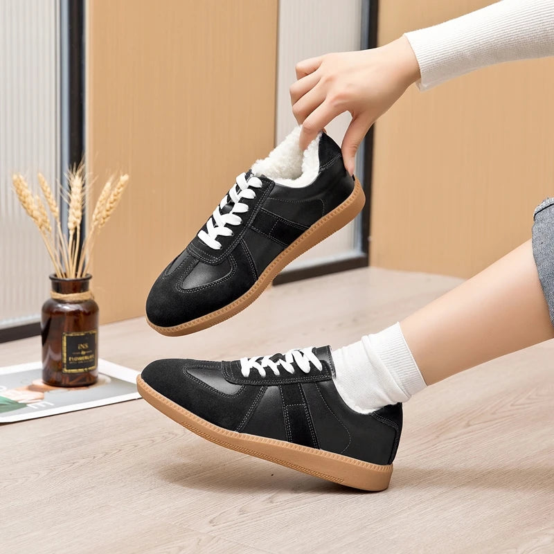 AIYUQI Baskets Femme  Nouveau Cuir Véritable Dames