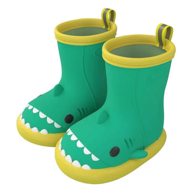 Bottes De Pluie Imperméables Chaussures De Pluie Dessin Animé Requin