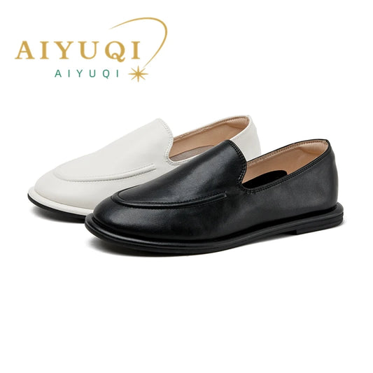 AIYUQI-Mocassins en Cuir group pour Femme, Chaussures Plates 36-41