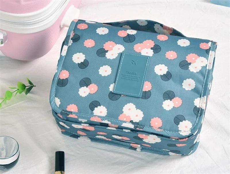 AiQInu Sac Organisateur De Maquillage De Voyage En Nylon Femmes