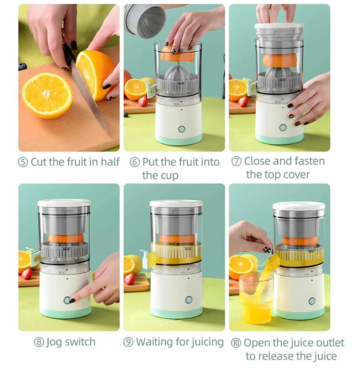 LaBlanc-Presse-agrumes électrique-chargement USB-convient aux citrons et oranges-50W