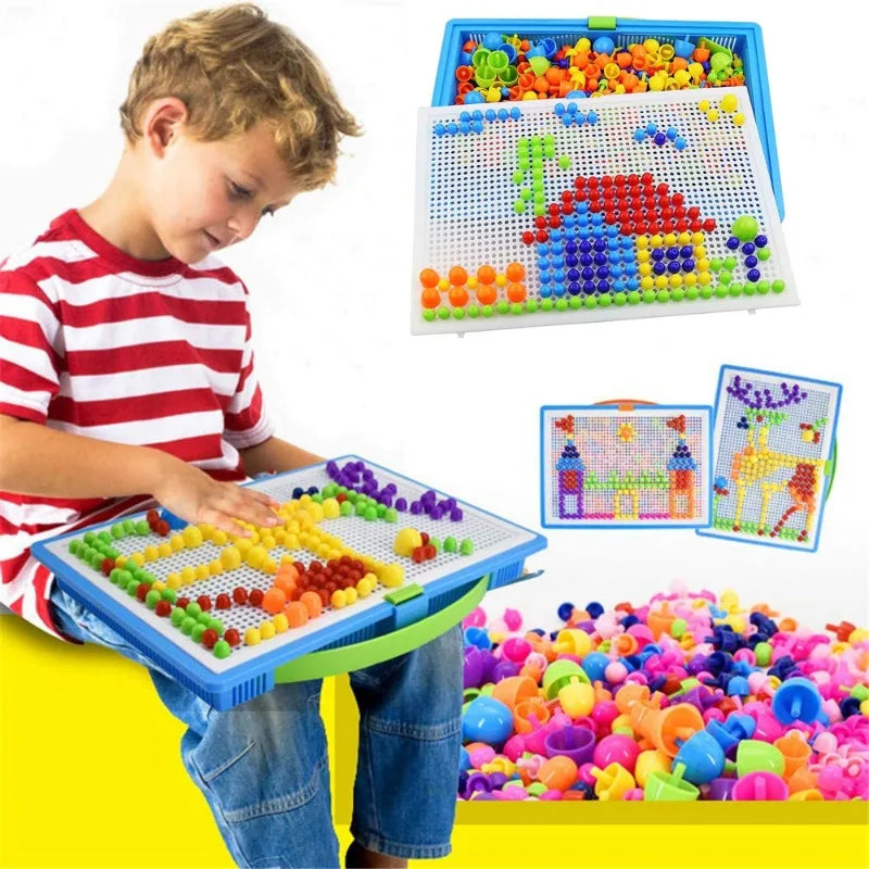 Jouets faits à la main Montessori dos, jeu de puzzle 3D intelligent, Meilleur Cadeau