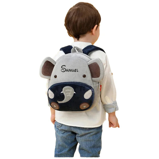 Nom personnalisé Enfants Cadeau Enfants Animal Dessin Animé Sac à dos Sac à dos pour tout-petits Cartable Cadeau de vacances personnalisé pour enfants 3-6 ans