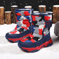 Bottes de neige imperméables pour garçons et filles, chaussures pour temps froid, extérieur 28-37