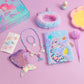 Sirène Thème Etudiant Papeterie Set Mignon Fantasy Dessin Animé Thème Cahier Set Cadeau de Noël pour les filles Sirène Cadeau d’anniversaire Pas Cher