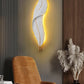 Applique Murale LED en Résine avec Plumes Créatives, Luminaire Décoratif d'Nik, Idéal pour une Chambre à Coucher