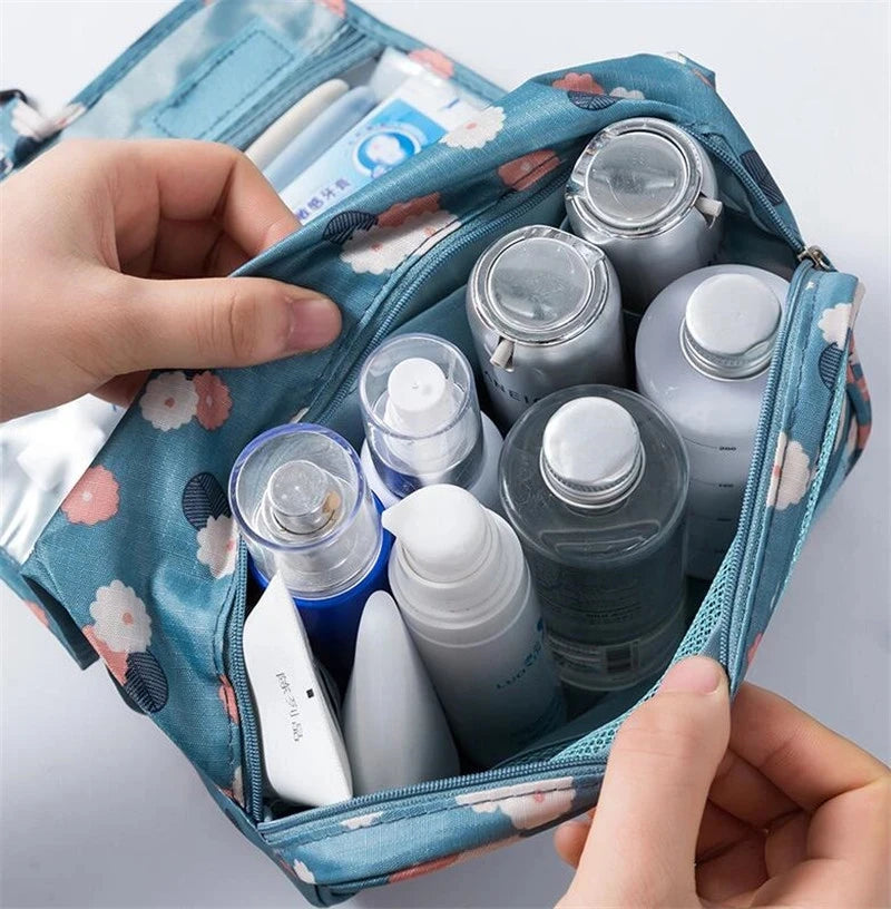 AiQInu Sac Organisateur De Maquillage De Voyage En Nylon Femmes