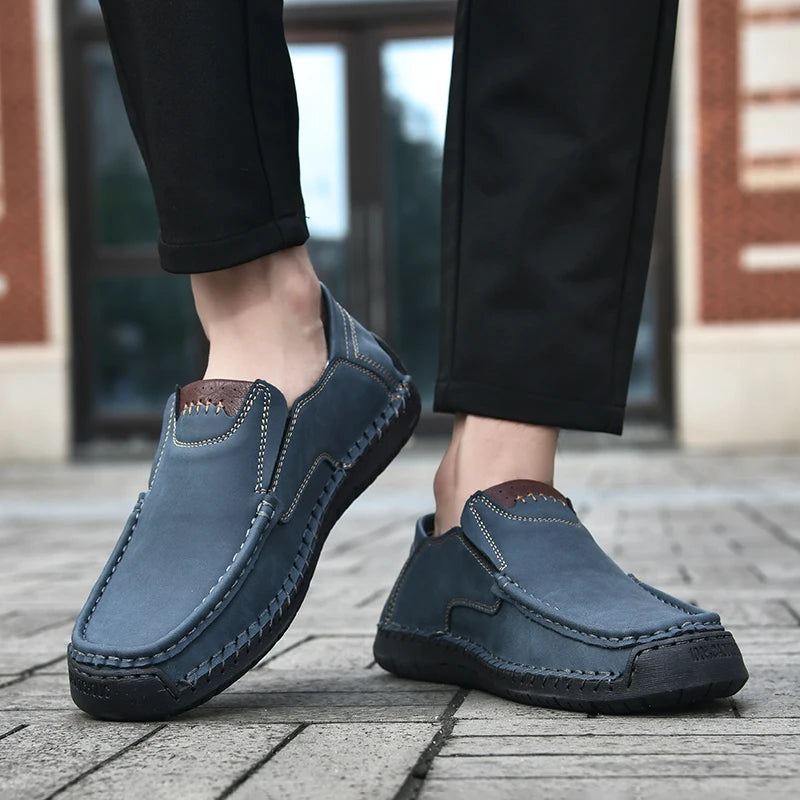 Mocassins en cuir faits à la main pour hommes