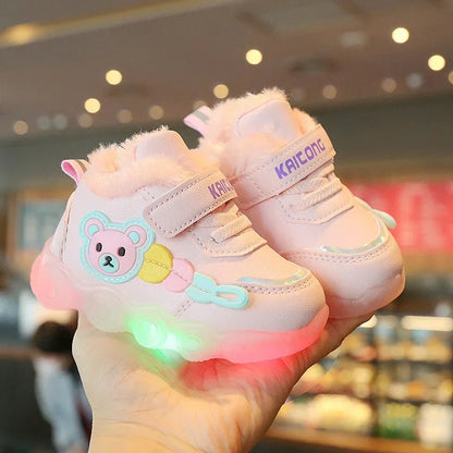 Baskets lumineuses pour fille Mode LED 16-25