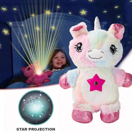 Peluche avec lumière de projection d'étoiles