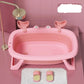 Baignoire pliante universelle extra large arc-en-ciel pour enfants, support allongé pour bébé