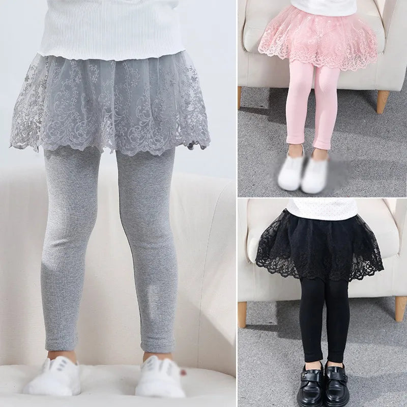 Legging princesse avec jupe rose 1-6 ans