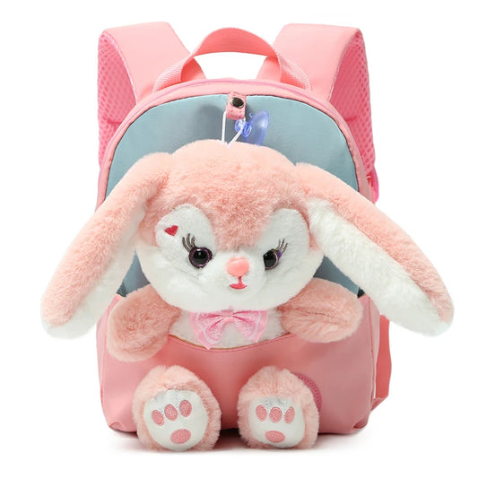 Fanelod Cartable préscolaire,Sac à Dos Scolaire pour Filles | Cartable Ours en Peluche, Jouets Mignons pour Filles Garçons, Sac à Dos pour Voyage, Pique-Nique, Garderie, Crèche