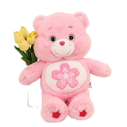 Ours en peluche Kawaii rose Sakura, joli ours de dessin animé, poupées en peluche douces, jouets mignons, cadeau pour filles 22 cm, 33 cm, 45cm