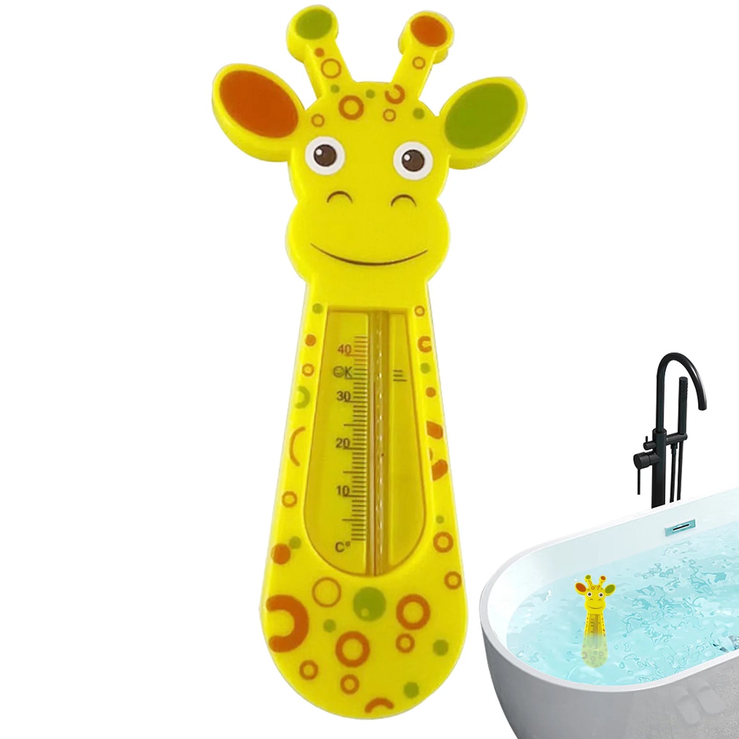 Bain Therye.com Lovely Giraffe, baignoire pour bébé, jouet flottant, outils de douche de bébé , Thermomètre de bain