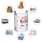 Panier à linge licorne de dessin animé personnalisé pliable Panier à vêtements de chat animal mignon pour chambre d’enfant Jouets Sac de rangement pas cher